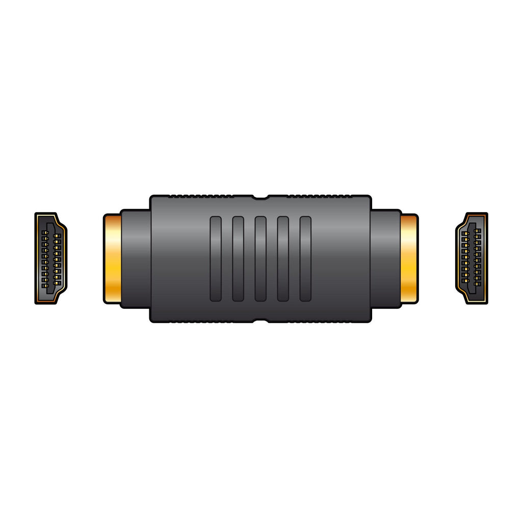 AV:Link 4K UHD HDMI Coupler Adapter Female Socket to Socket, Gold Plated