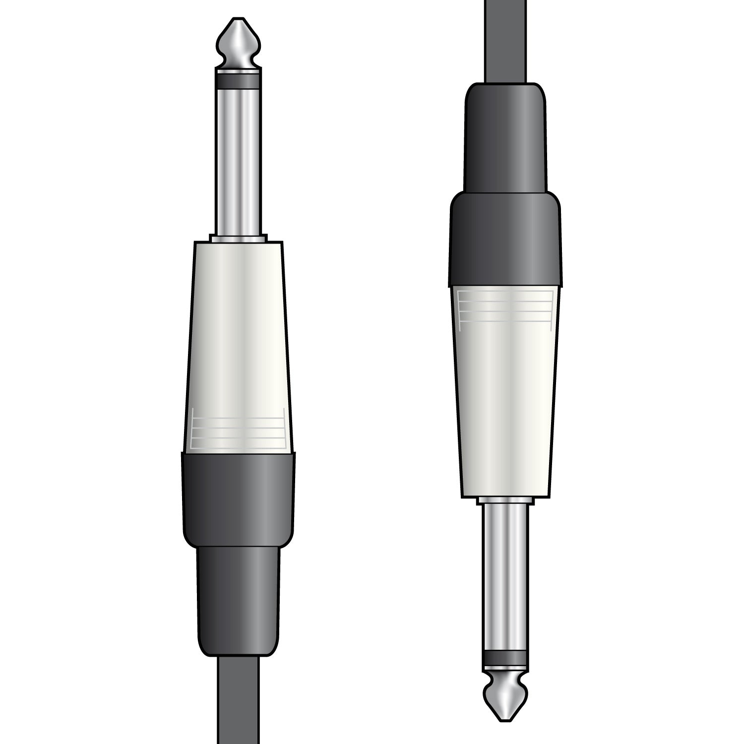 Citronic 6.3mm Mono Jack to 6.3mm Mono Jack Guitar Audio Lead 1.5m