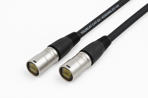 Van Damme TourCat Cat 6A EtherCon Cable(Rean)– Assembled by Netflex - Customisable Logo & Colour Code
