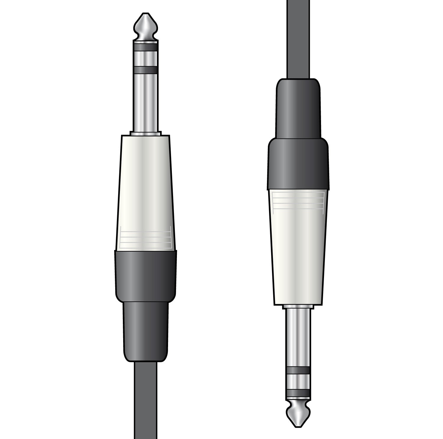 Citronic 6.3mm Stereo TRS Jack to 6.3mm Stereo TRS Jack Audio Lead 1.5m