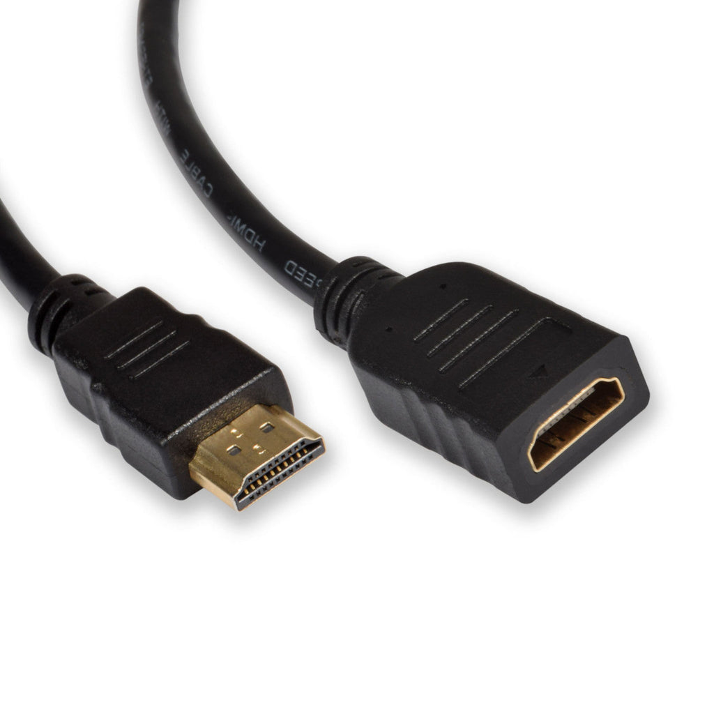 AV:Link 4K UHD HDMI 2.1 Male to Female Extension Lead, 0.5 Metre, Gold Plated