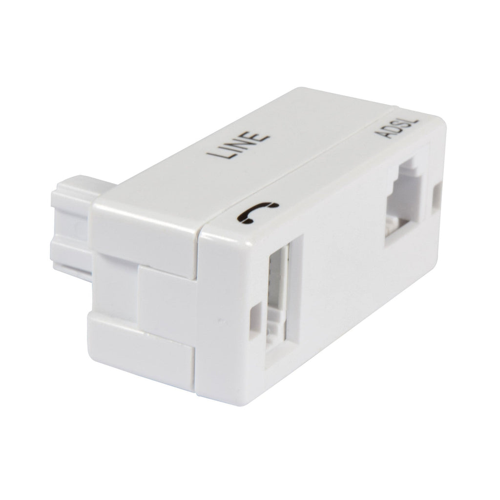 AV:Link ADSL Microfilter, BT Plug to BT Socket with RJ11 Socket, RJ14, BT431A