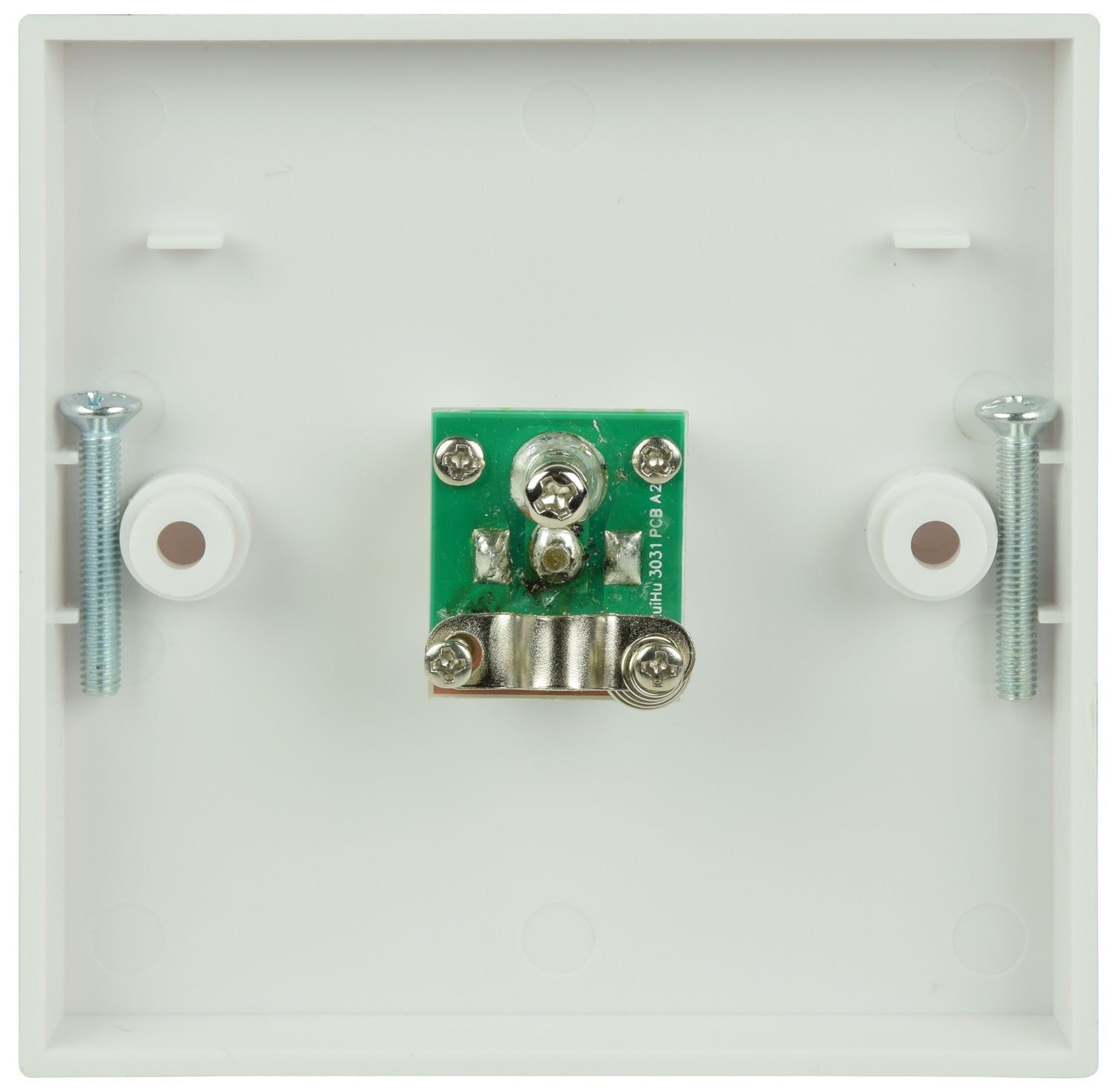 AV:Link Single Plastic TV Aerial Coaxial Wall Plate White